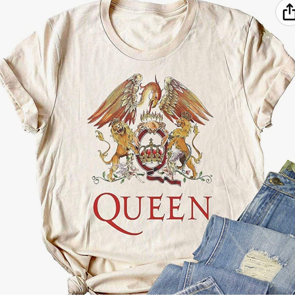 Queen Rock Band T Shirt Graphic Tees Shirt